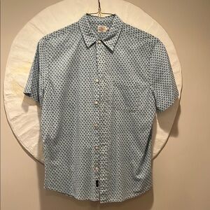 Men's Blue Patterned Shirt